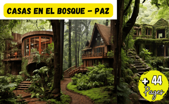 CASAS EN EL BOSQUE - PAZ Graphics & Illustrations