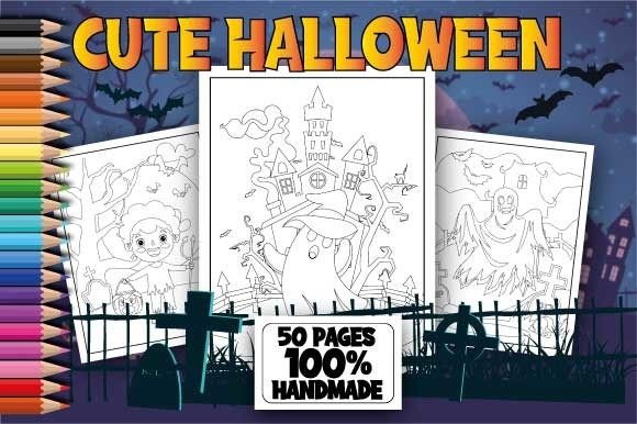 Cute Halloween Coloring Pages Graphics