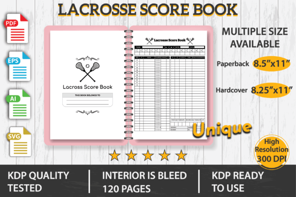 Gymnastic Scorebook KDP Interior Graphics
