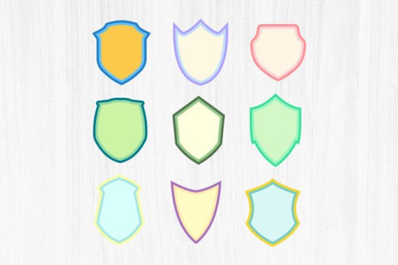 Shield Vector Illustration: Graphics for Print Templates