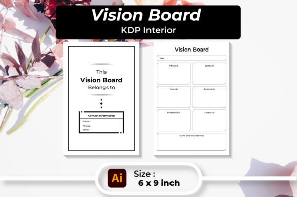 Vision Board Book: Graphics for Kdp Interiors