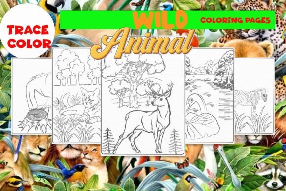 Wild Animal Coloring Pages Graphics